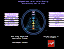 Tablet Screenshot of indigochakra.com